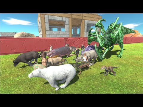 Escape from HYDRA PARASAUROLOPHUS - Animal Revolt Battle Simulator