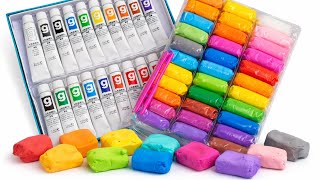 Unboxing Clay & Mixing Colors with Acrylic Paint 🎨✨ | The Final Result Will Surprise You! 😲 #clay 