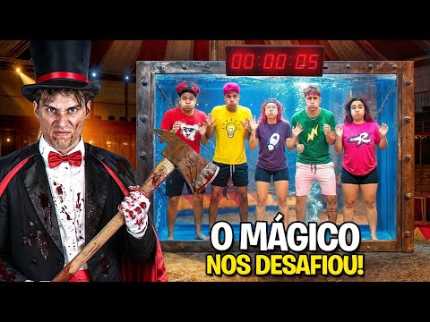 UM MÁGICO PSICOPATA DESAFIOU OS ROSA *Ele sumiu com todos nós ?