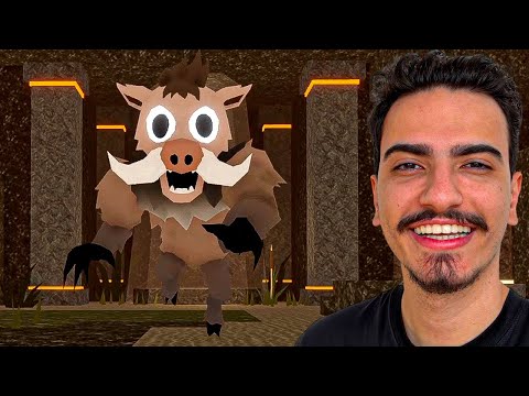 I found a giant wild boar on 99 Nights in the Woods 🐗🌲