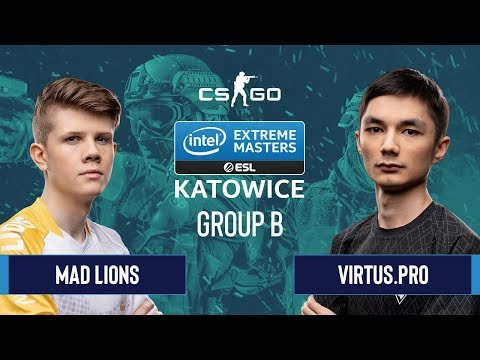 CS:GO - Virtus.pro vs. MAD Lions [Dust2] Map 3 - Group B - IEM Katowice 2020