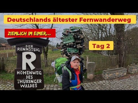 Rennsteig: 1. Etappe - Hörschel bis Brotterode, Luisengrotte, Franzosenfelsen, Thüringer Wald...