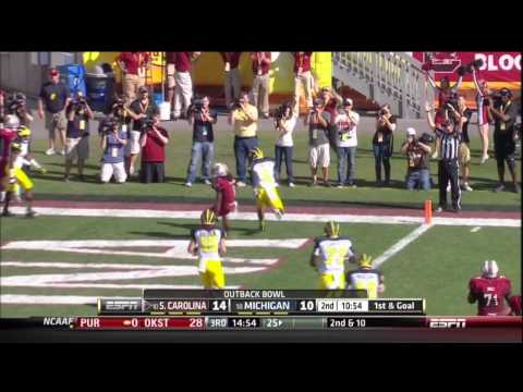 2013 USC vs Michigan - Ace Sanders 4 Yd Touchdown Reception
