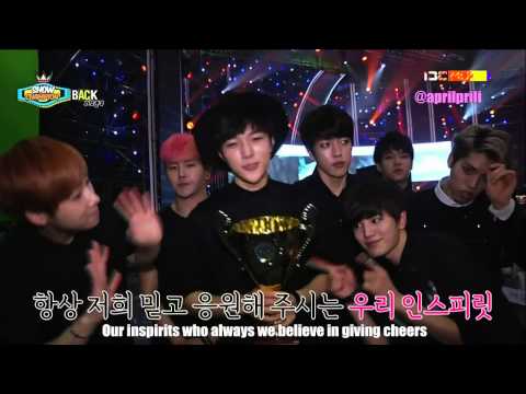 [ENG SUB] 140531 INFINITE Show Champion Backstage