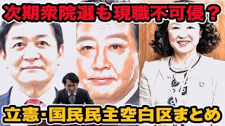 立憲民主党と国民民主党は次期衆院選も現職不可侵？擁立しやすい空白区まとめ