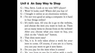 Level 1 – Unit 6 : An Easy Way to Shop