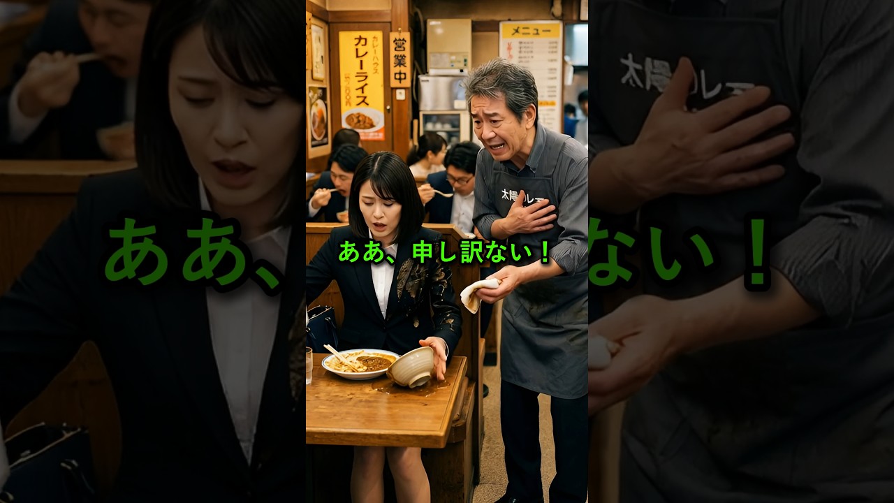 面接の日に服を台無しにされた女性が、おじいさんに放った言葉