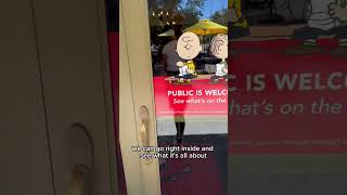 Grabbin’ an afternoon pick-me-up the Warm Puppy Cafe after spending the day at the #snoopymuseum