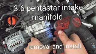 How to remove intake manifold on a 3.6 v6 pentastar engine.