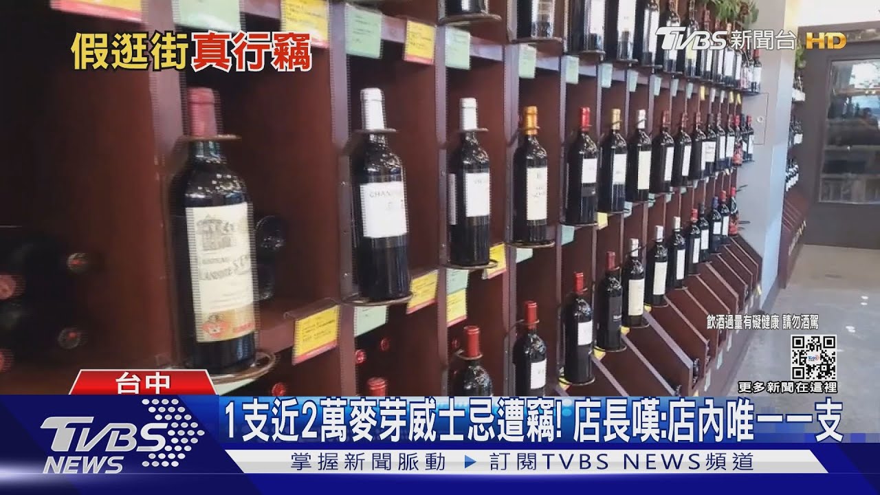 1支近2萬麥芽威士忌遭竊！　店長嘆：店內唯一一支