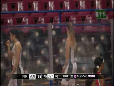 Cyesha Goree #22 white / Reyer Venezia vs DVTK / Quarter 4