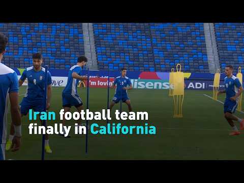 Iran football team finally in California