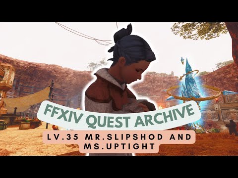 Eastern Thanalan: Lv.35 Mr. Slipshod and Ms. Uptight | No Commentary | FFXIV Quest Archive