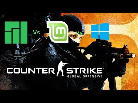 FPS Battle - Linux Mint vs. Manjaro vs. Win 10 - CS:GO