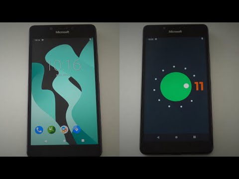 Lumia 950 running Android 11!