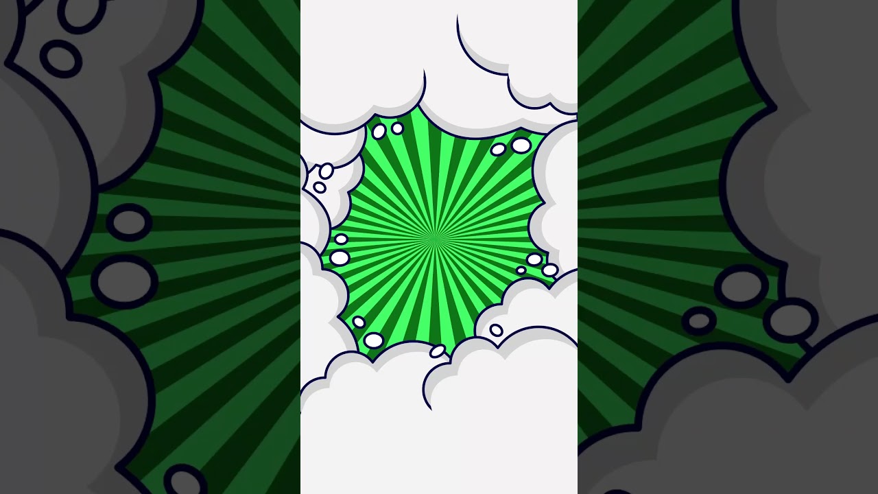 Background design with green color and clouds #vnwhy #flatdesign #beforeafter #affinitydesigner