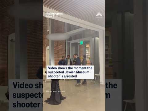 Video shows the moment the suspected Jewish Museum shooter is arrested