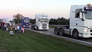 preview picture of video 'Convoy til transportmessa på Gardermoen 2014'