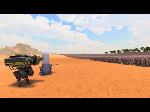 2.5 Million Orcs VS Phalanx CIWS & T-45 Robots | UEBS 2