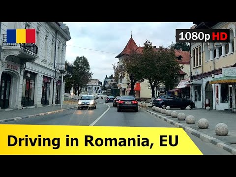 🔴 Romania • Curtea de Arges 【1080p Full HD】Driving in Curtea de Arges