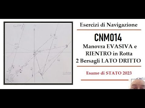 CNM014 - CINEMATICA RADAR - Esercizio degli Esami di stato 2023 - Due bersagli lato DRITTO - 60 min.