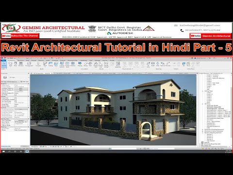 Revit Architectural 2023 Tutorial in Hindi Part -5(Gemini Architectural)
