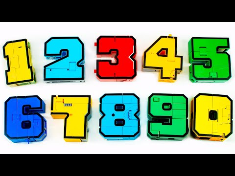 Игрушки Трансформеры. Учим Цифры 0-9.