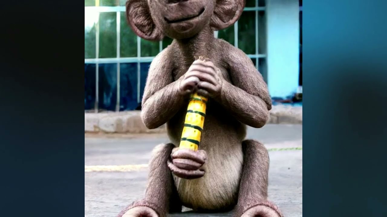 Stable Diffusion Deep Dream - Robotic Gorilla to Depressed Monkey