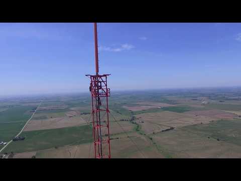 1500' Tower Beacon Replacement Captured by Drone