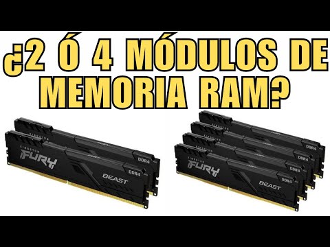 2 ó 4 módulos de MEMORIA RAM.. NO sabes QUÉ ES MEJOR