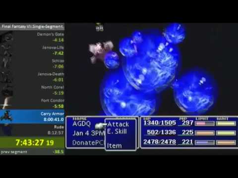 Final Fantasy VII Speedrun Blooper - Pincer Attacks 1, puwexil 0