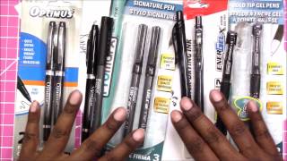 Demo/Review: Dollar Tree Felt Tip Pens and Gel Pens