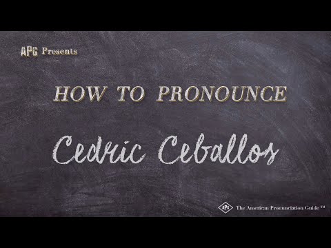 How to Pronounce Cedric Ceballos (Real Life Examples!)