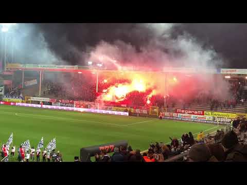 27/01/2018 Sfeer RAFC fans in Charleroi