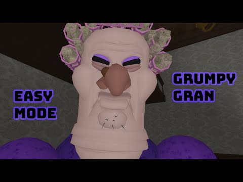 GRUMPY GRAN! (SCARY OBBY) (Easy Mode) - Roblox