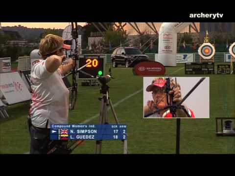 N. Simpson v L. Guedez – compound women’s gold | Boé 2008 Archery World Cup stage 4