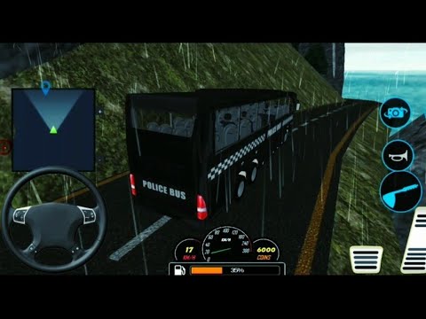 US Police Bus Mountain Driving Simulator #1 Bus Driving  Android  Gameplay