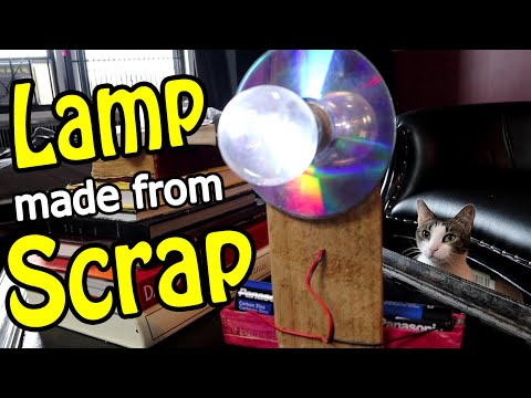 SCRAP LAMP FROM AFRICA - Incredibly Resourceful item made from JUNK - Cabinet of Curiosities