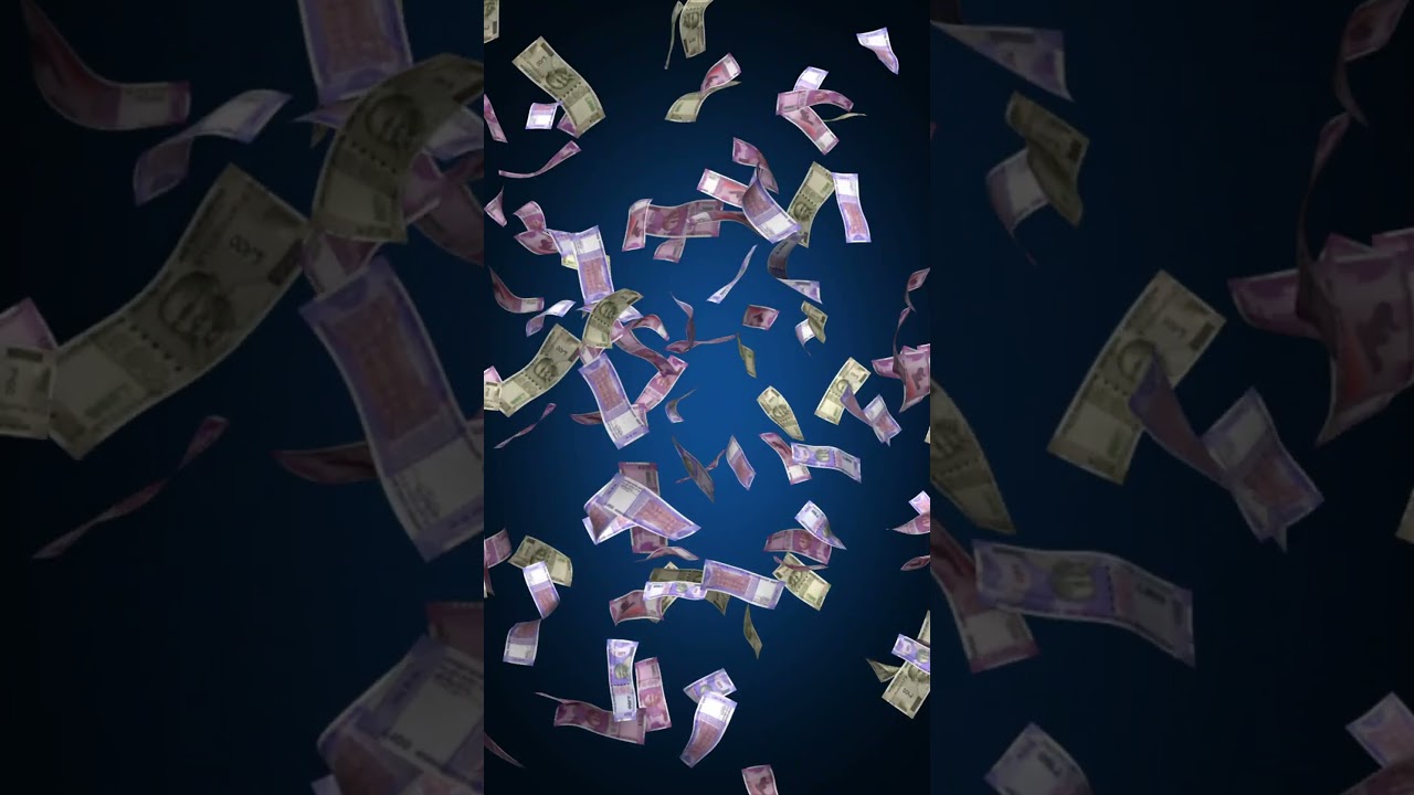 Indian rupee notes falling down #backgroundloopinganimation #notes