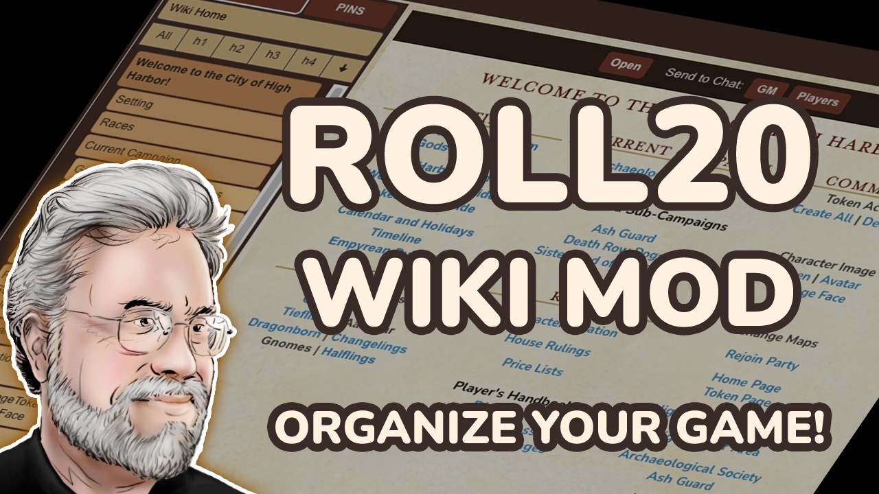 Roll20 Wiki Mod Lets You Organize Your Game
