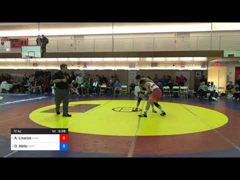 2018 Bill Farrell Memorial International/Greco Roman 72 Quarter-Finals - Anthonie Linares (Nyac) V