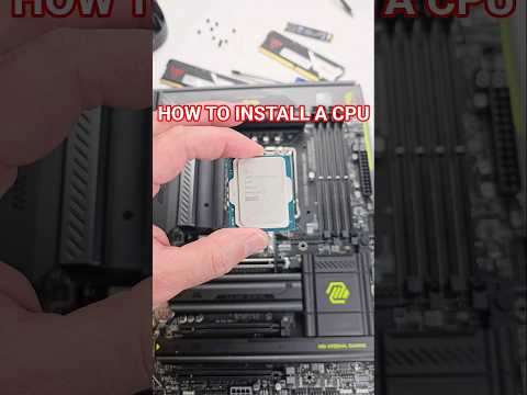 How to install a cpu. Intel Core Ultra 265K and MSI Z890 Tomahawk. #pc #pcbuild #intel