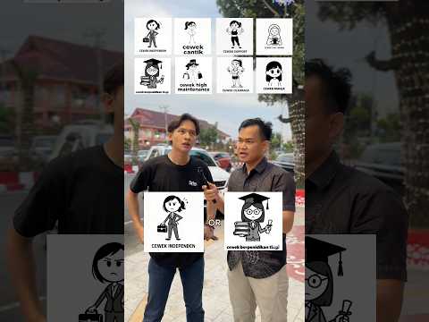 setuju dengan pilihan mas ini? #games #quiz #trend #komedi #lucu #funny #interview #wanita #cewek