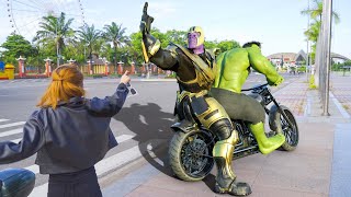 23nd Century Future Technology VFX - Hulk vs THANOS racing | Transformers races in the future world