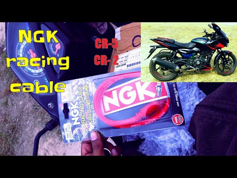 #Pulsar220 upgrade with #NGK #Racing cable 🔥🔥🔥🔥🔥🔥