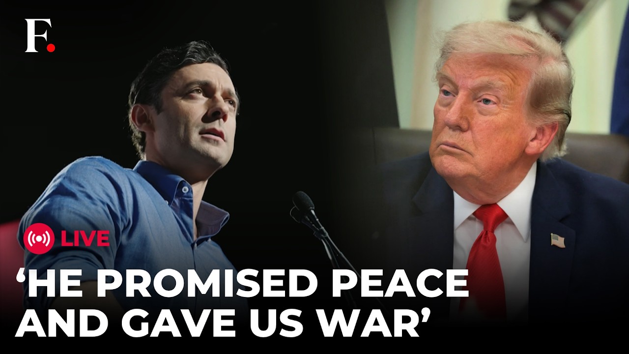 JON OSSOFF LIVE: 'He Promised Peace and Gave Us War' Jon Ossoff's Fiery Remark on Trump, US Iran War
