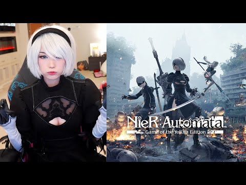 Emiru Plays Nier: Automata Cosplaying As 2B