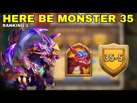 HERE BE MONSTER 35 || RANK 1 || HBM || CASTLE CLASH