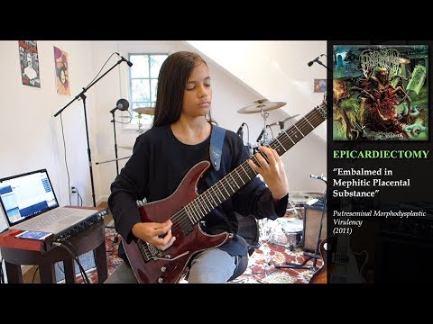 EPICARDIECTOMY - "Embalmed in Mephitic Placental Substance" Guitar Cover (w/ tab)