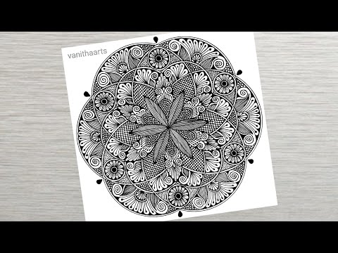 Mandala Art Using Spirograph Technique Step by step Tutorial vanithaarts spirograph mandalaart
